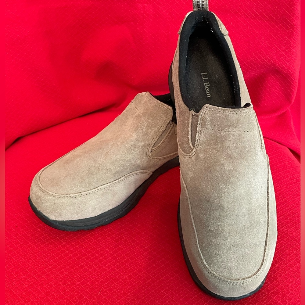 👞 LL Bean Men’s Moc Nubuck Slip On Suede Leather Casual Shoe. 👞